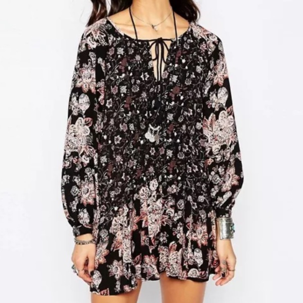 Raglan Swing Tunic DRESS Lucky Loosey Onyx Black - Picture 3 of 6